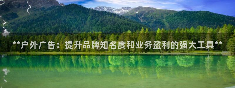 杏宇平台登录方法：**户外广告：提升品牌知名度和业务盈利的强大工具**