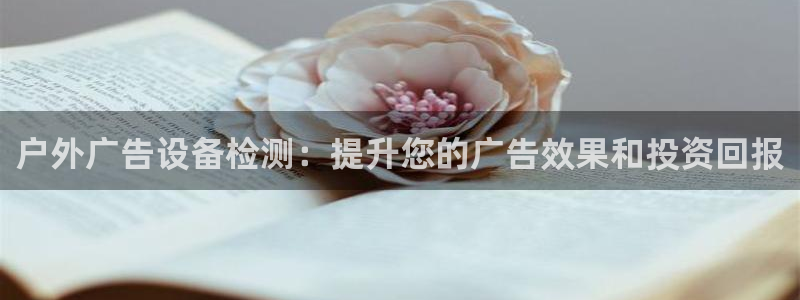 杏宇官方平台官网：户外广告设备检测：提升您的广告效果和投资回报