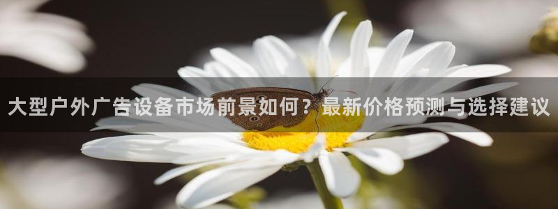 杏宇平台提现为什么这么久呢：大型户外广告设备市场前景如何？最新价格预测与选择建议