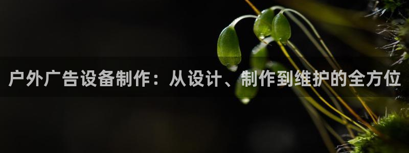 杏宇平台登录步骤是什么：户外广告设备制作