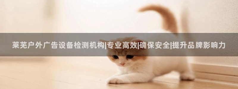 杏宇平台注册地址：莱芜户外广告设备检测机构|专业高效|确保安全|提升品牌影响力