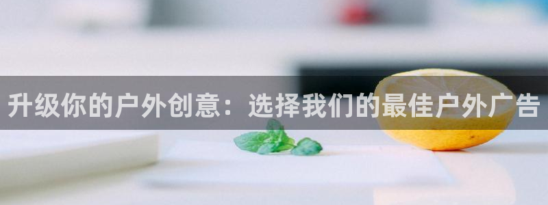 杏宇平台登录方法：升级你的户外创意：选择我们的最佳户外广告