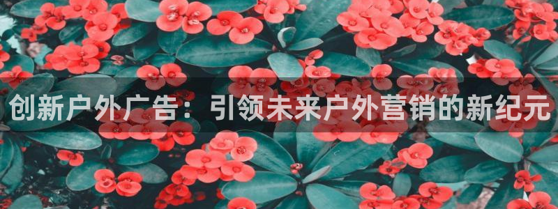 杏宇平台好吗：创新户外广告：引领未来户外营销的新纪元