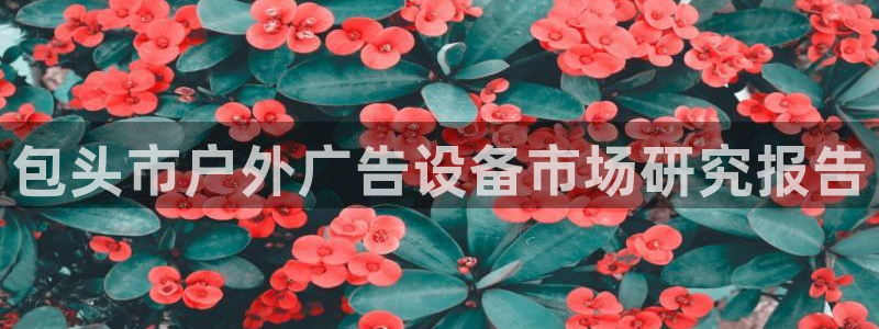 杏宇平台注册登录：包头市户外广告设备市场研究报告