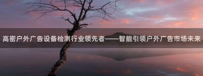杏宇平台总代理电话：高密户外广告设备检测行业领先者——智能引领户外广告市场未来