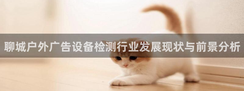 杏宇平台登录方法：聊城户外广告设备检测行业发展现状与前景分析