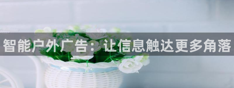 杏宇平台登录步骤：智能户外广告：让信息触达更多角落