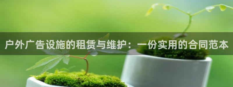 杏宇平台提现为什么这么久呢：户外广告设施的租赁与维护：一份实用的合同范本