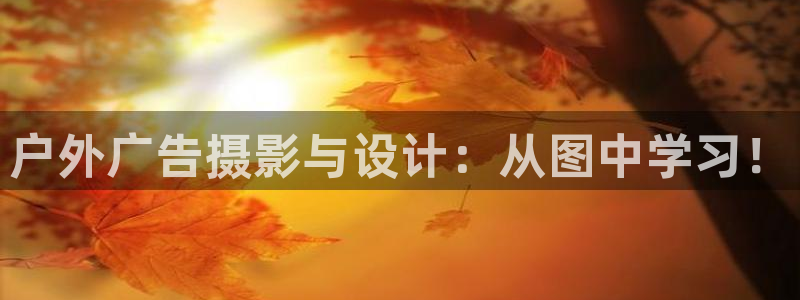 杏宇官方平台官网下载：户外广告摄影与设计：从图中学习！